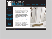 Tablet Screenshot of etched-designs.com